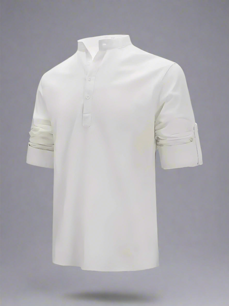 Men's Oversized Linen Shirt | Lightweight Long Sleeve