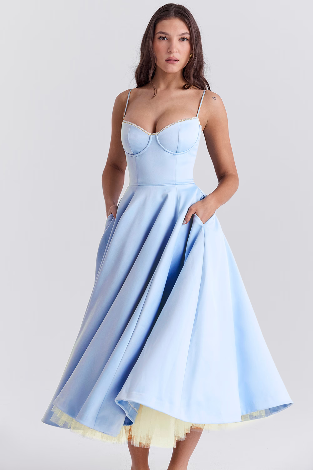 Women's Elegant Strapless Summer Dress | Casual Midi