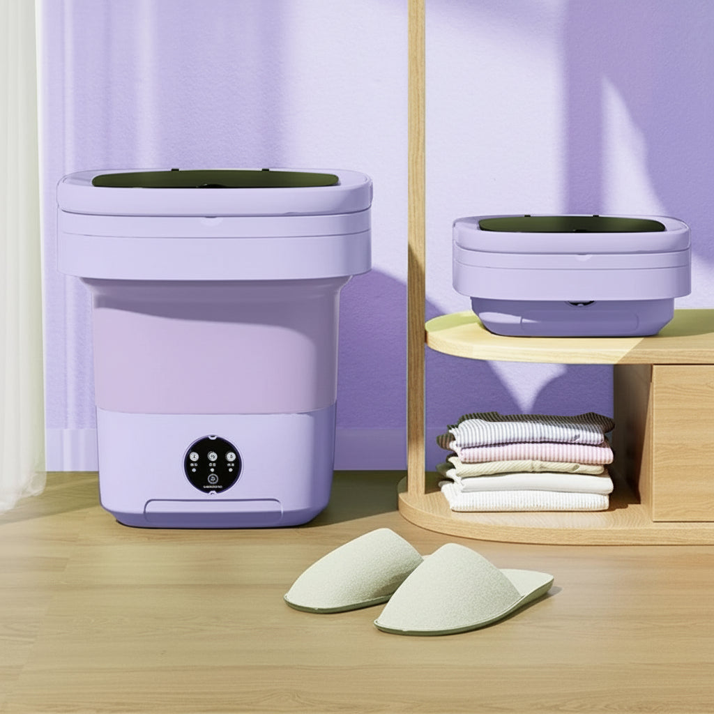 Portable Washing Machine Folding Mini Washer Travel Small Spaces