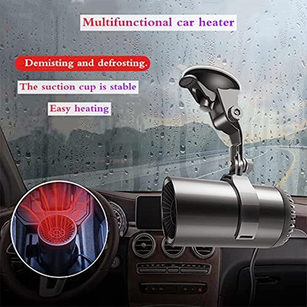 Electric Car Heater 12V Defroster Portable Fan for Winter Summer