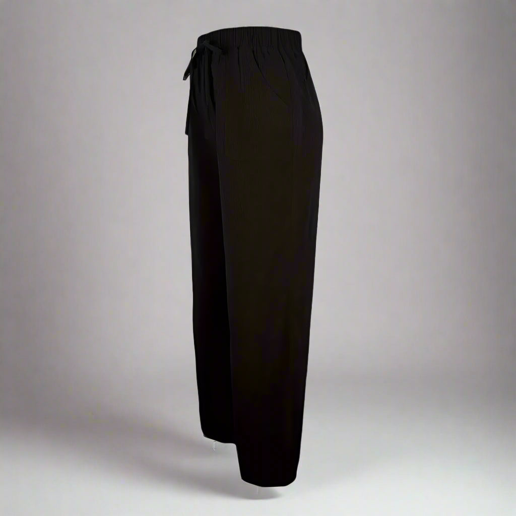 Women’s Casual Linen Pants Trousers | Wide Leg Relaxed Fit