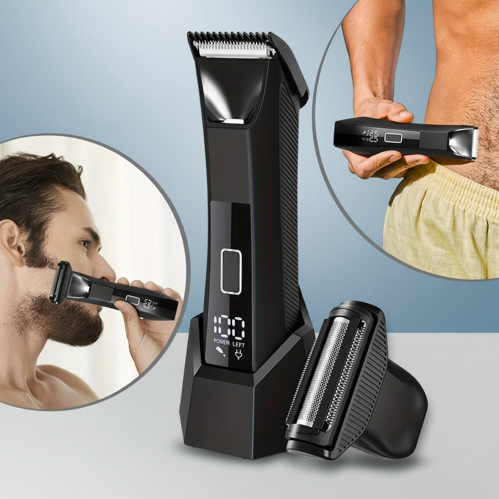 Body Hair Trimmer Men Rechargeable Grooming Kit USB Charging