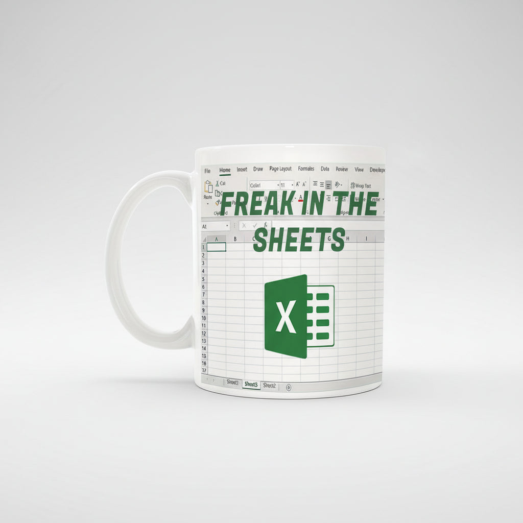 Coffee Mug Funny Gift Office Freak Sheets Ceramic Cup