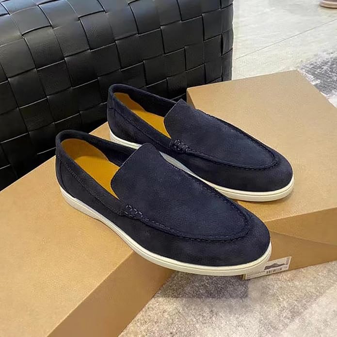 Men’s Barefoot Suede Loafers Shoes | Casual Lightweight Fit