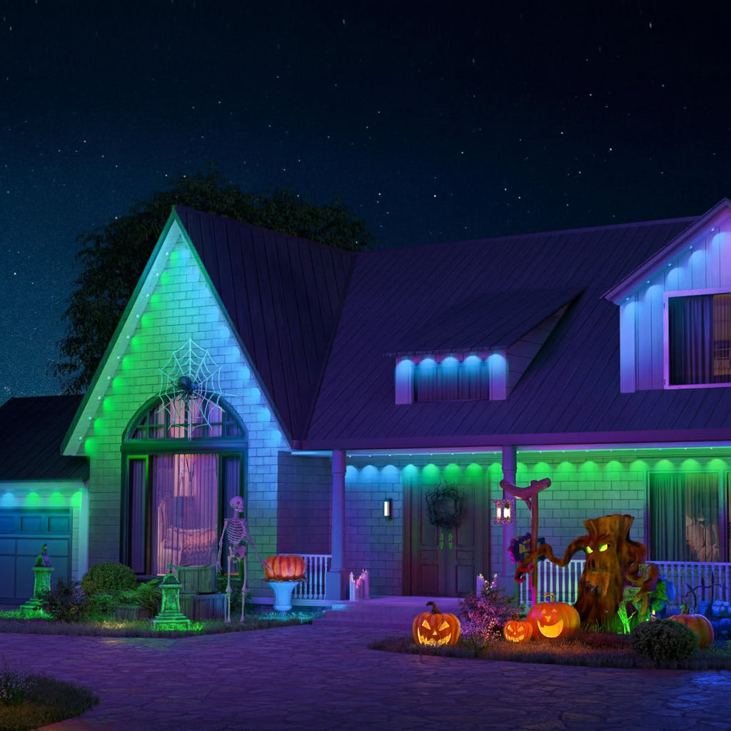 Light RGB LED Smart Outdoor Permanent House Eaves Strip Lights