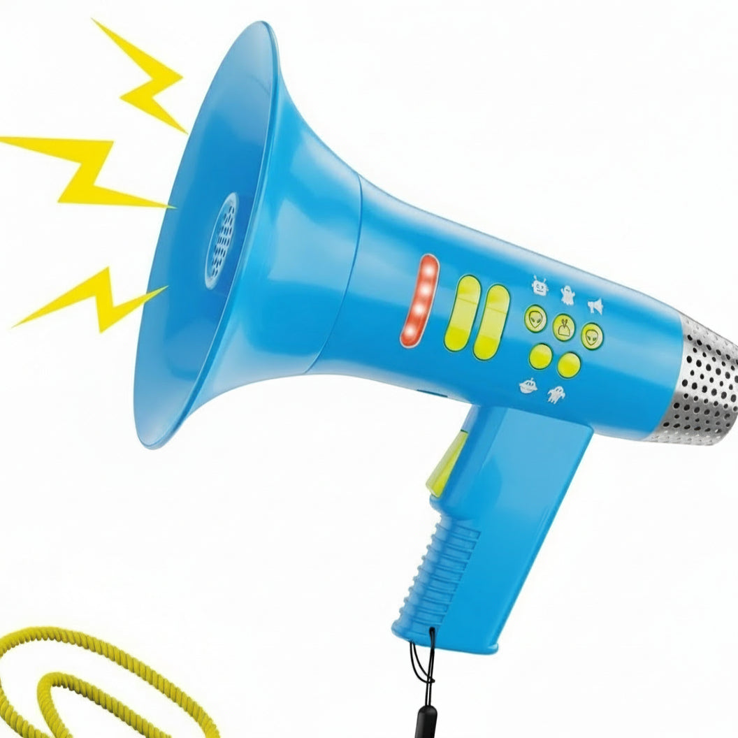 Kids Microphone Voice Changer Megaphone Lights Echo