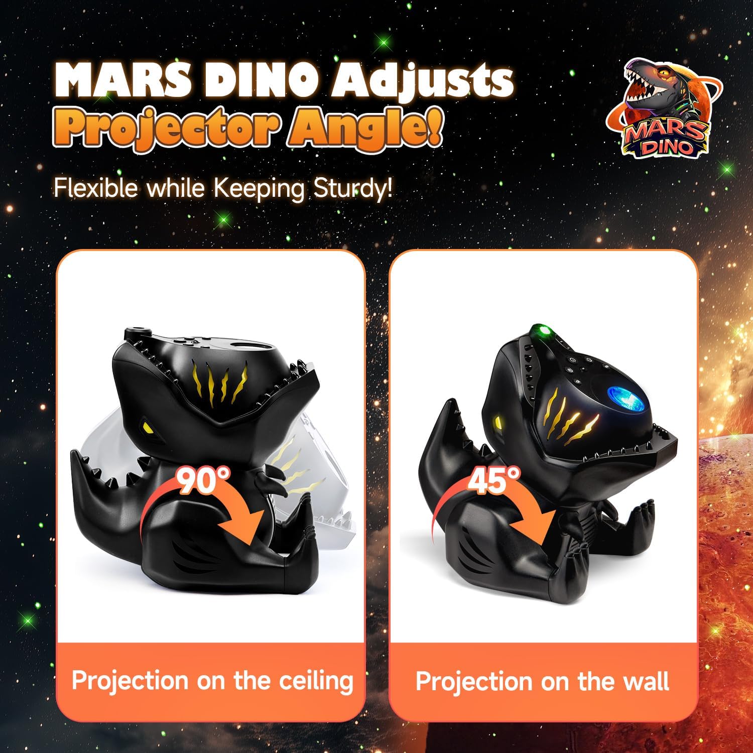 Gift Night Light Projector Kids Unicorn Star LED Bedroom Lamp