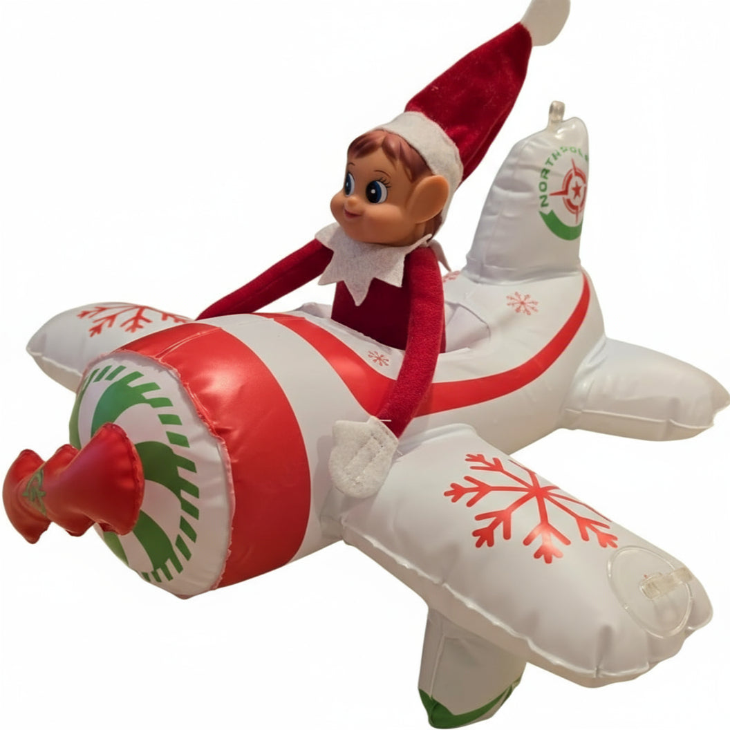 Elf Kit 24 Christmas Inflatable Airplane Light Decoration Indoor Outdoor