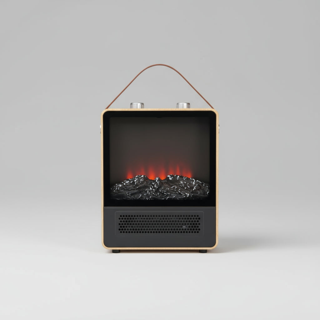 Portable Electric Fireplace Heater 1500W 3D Flame Effect