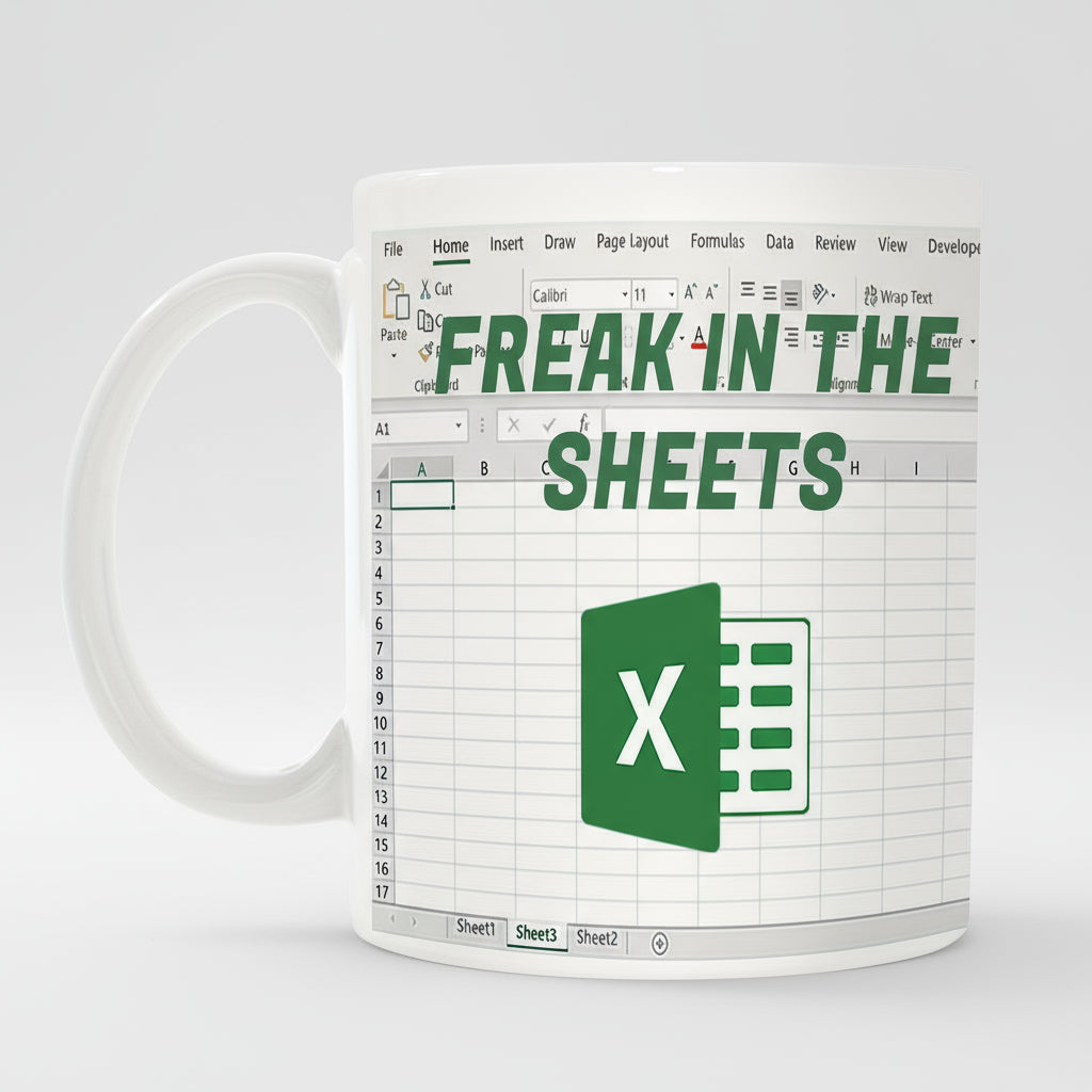 Coffee Mug Funny Gift Office Freak Sheets Ceramic Cup