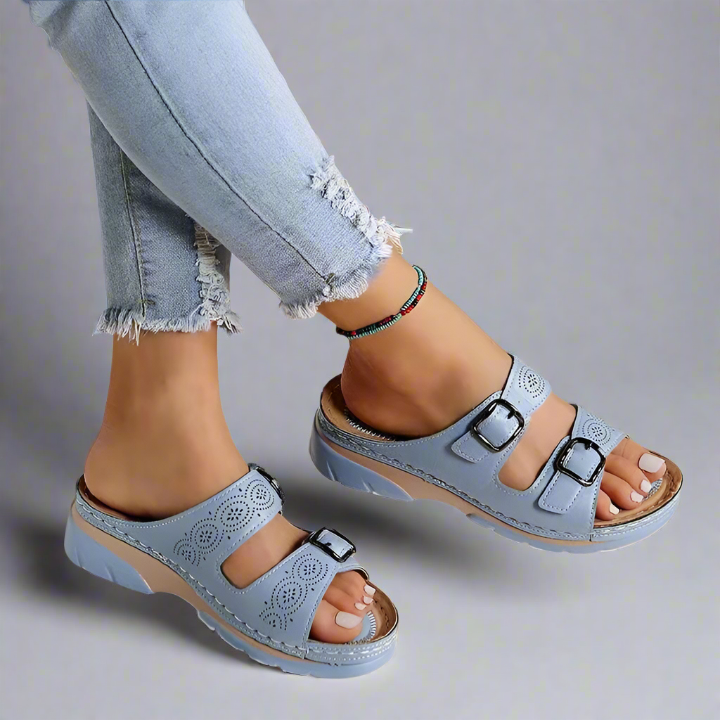 Women’s Orthopedic Arch Support Sandals | Work Comfort Slides