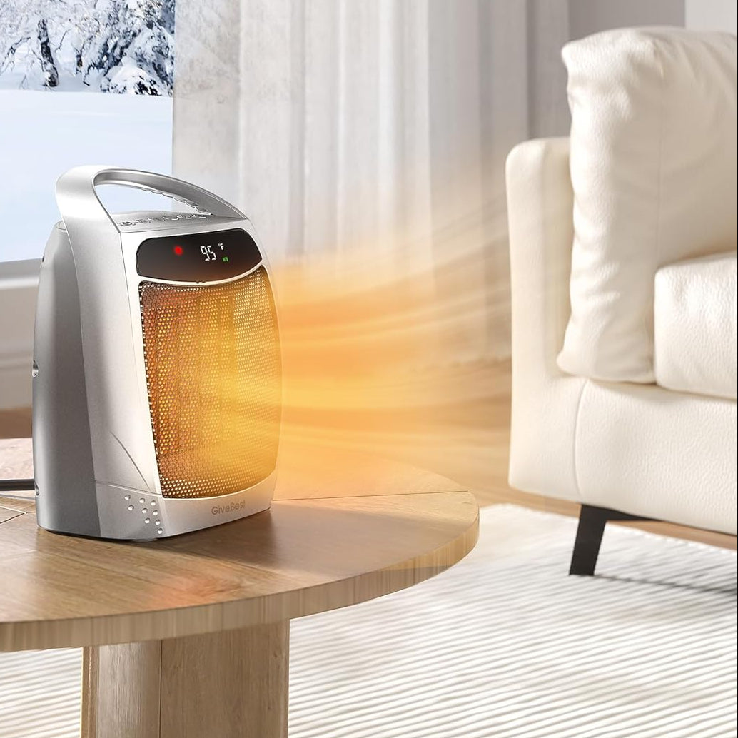 Space Heater Portable 1500W Adjustable Thermostat Quiet