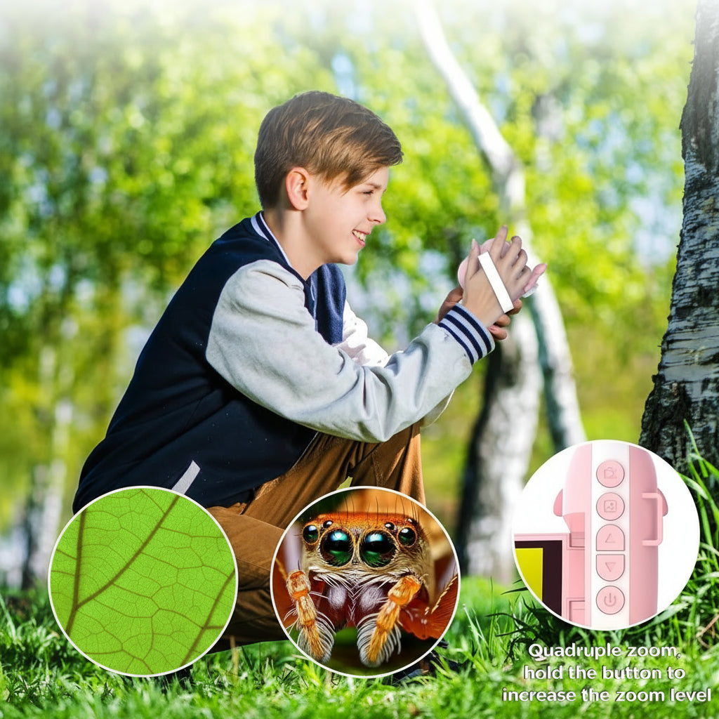 Digital Kids Microscope 3in1 LCD Handheld Science Toy 1000X Zoom