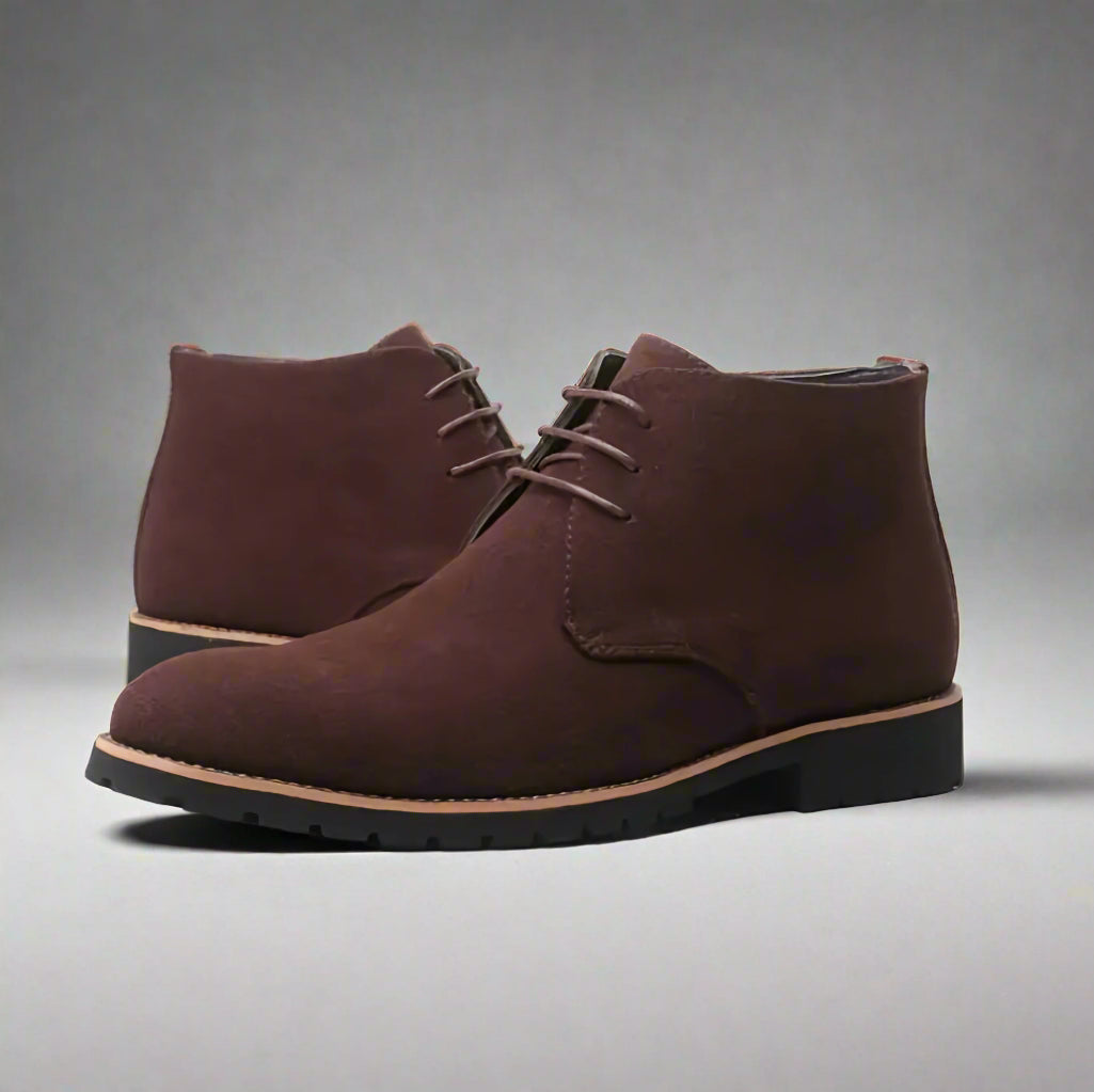 Men’s Ankle Suede Boots | Casual Work Shoes
