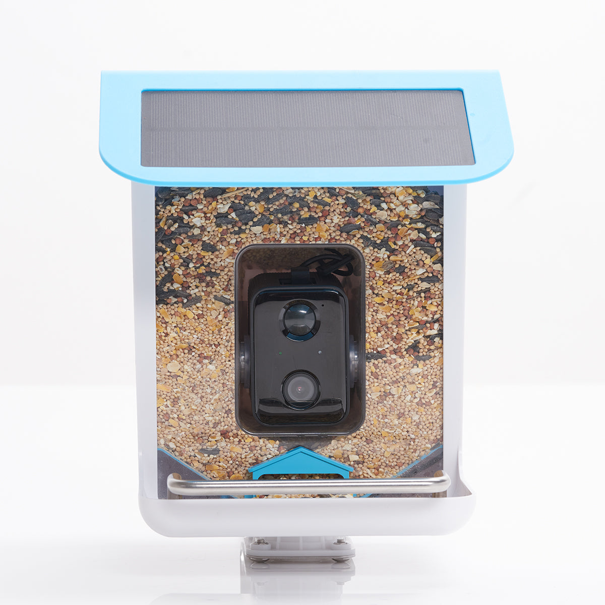 AI Bird Feeder Camera 1080p HD Video Capture Solar Powered Weatherproof 8