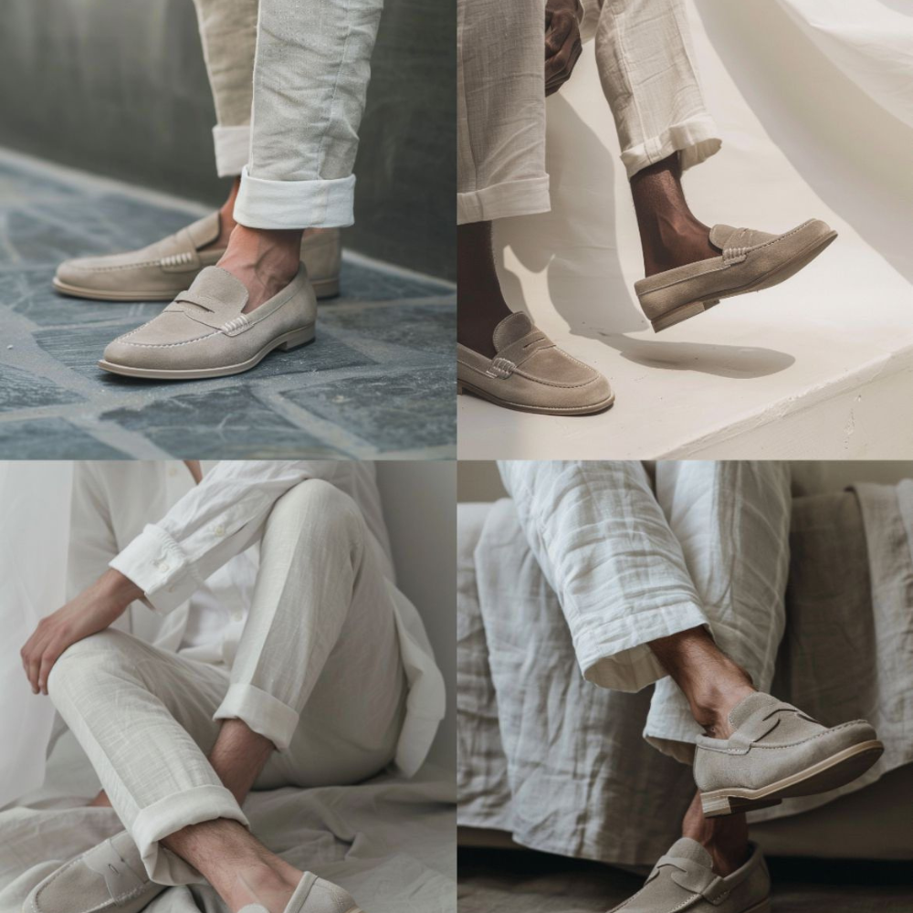 Men’s Barefoot Suede Loafers | Lightweight Casual Shoes