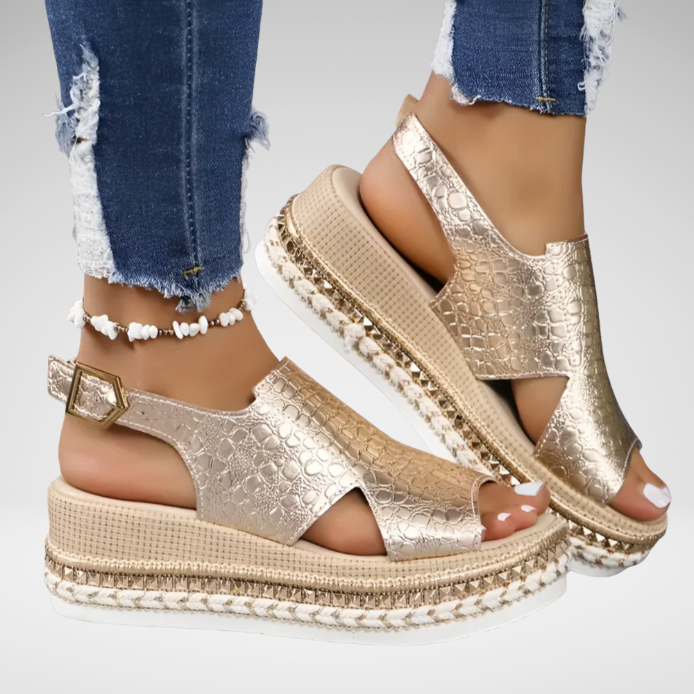 Women’s Platform Espadrille Sandals | High Ankle Strap Shoes