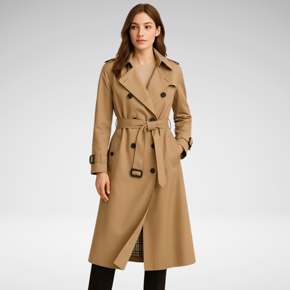 Women’s Long Trench Overcoat | Belted Oversized Coat