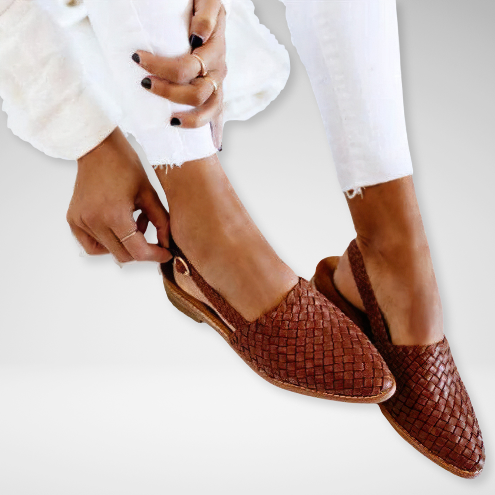 Women’s Woven Slip-On Loafers | Casual Flat Mules