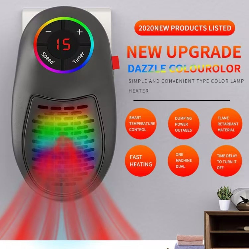 Best Portable Electric Heater Mini Ceramic Space Heater with Remote Control 0