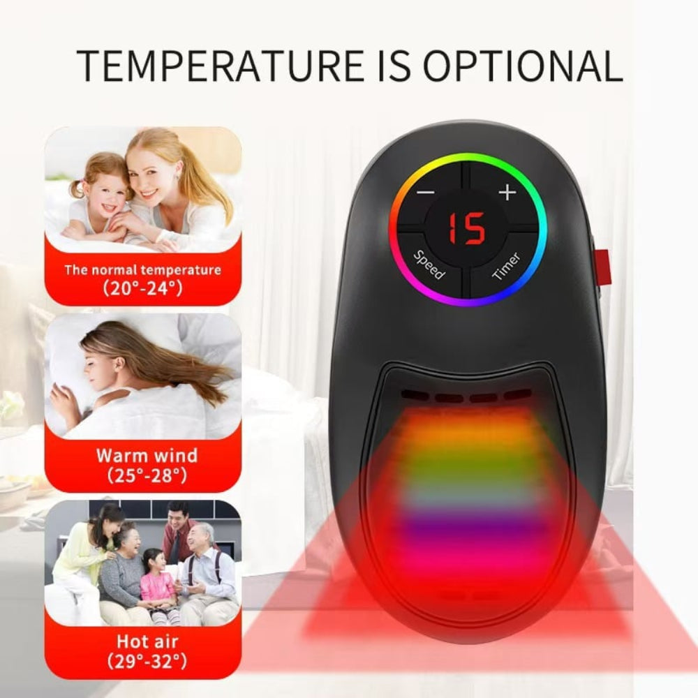 Best Portable Electric Heater Mini Ceramic Space Heater with Remote Control 1