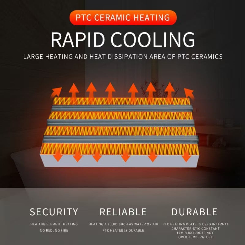 Best Portable Electric Heater Mini Ceramic Space Heater with Remote Control 3