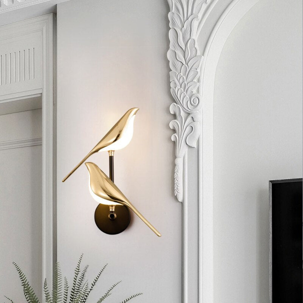 Bird Wall Lamp LED Nature-Inspired Sconce Lighting for Home Decor 3