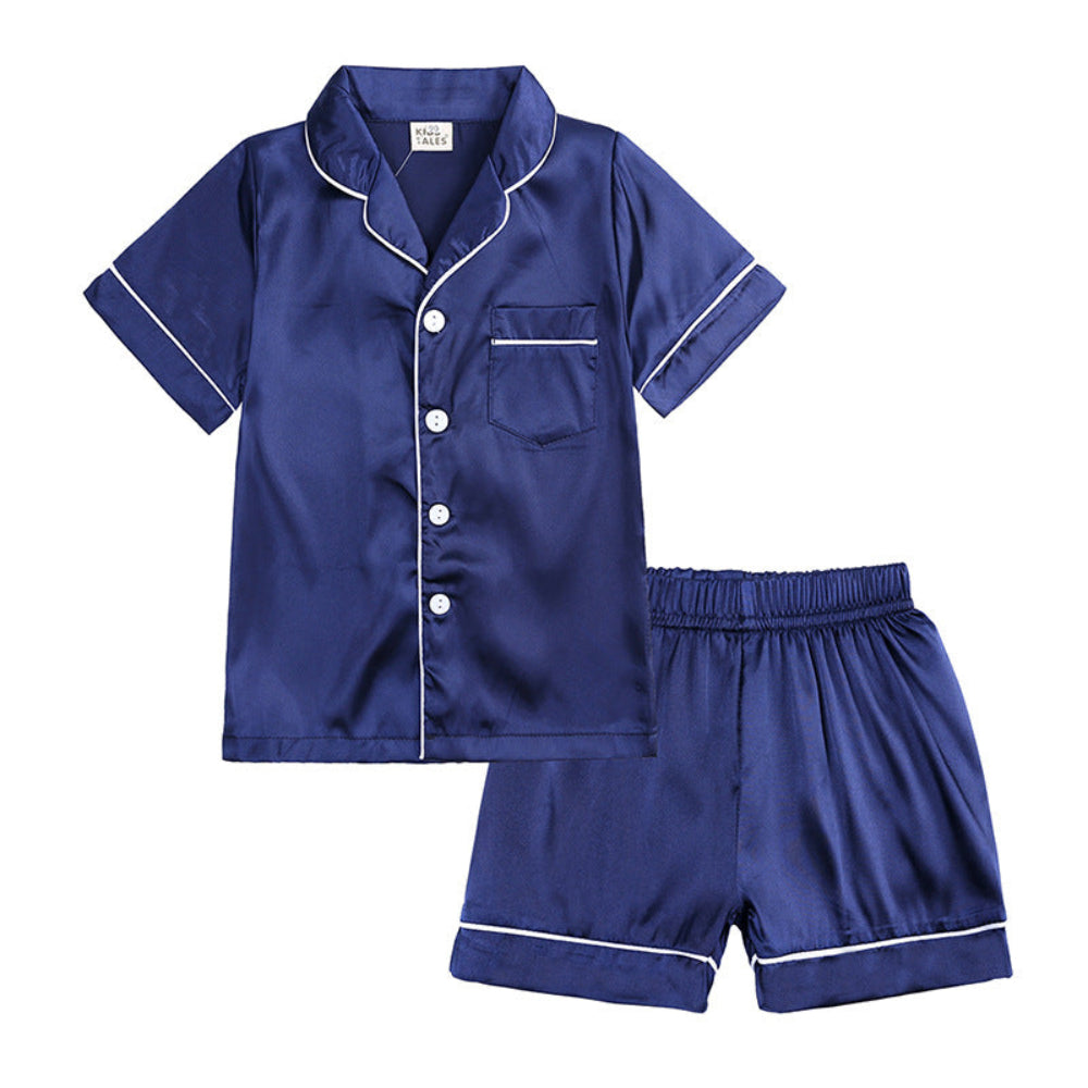 Silk Kids Pajama Set Pure Mulberry Comfort