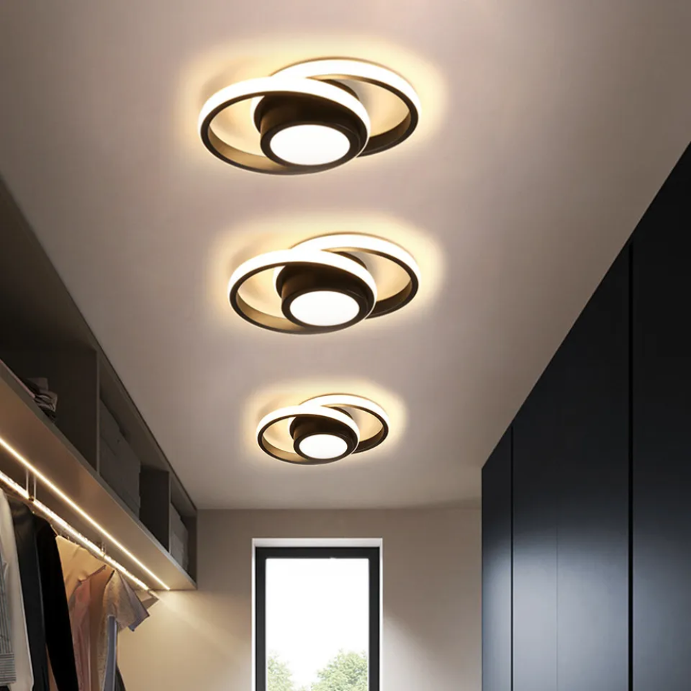 Ceiling Light Fixture Modern LED Flush Mount Energy Efficient Design 0
