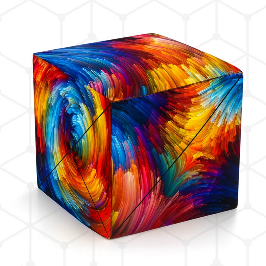 Magnetic Puzzle Cube Shape Shifting Fidget Brain Toy