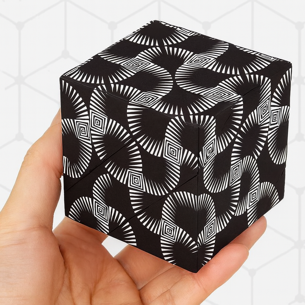 Magnetic Puzzle Cube Shape Shifting Fidget Brain Toy