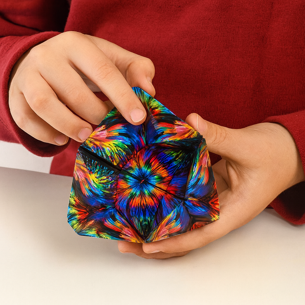 Magnetic Puzzle Cube Shape Shifting Fidget Brain Toy