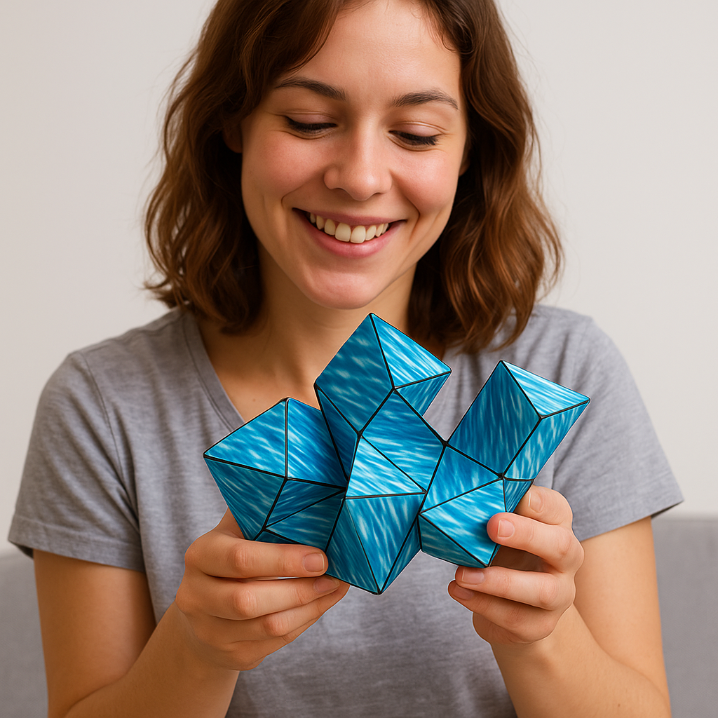 Magnetic Puzzle Cube Shape Shifting Fidget Brain Toy