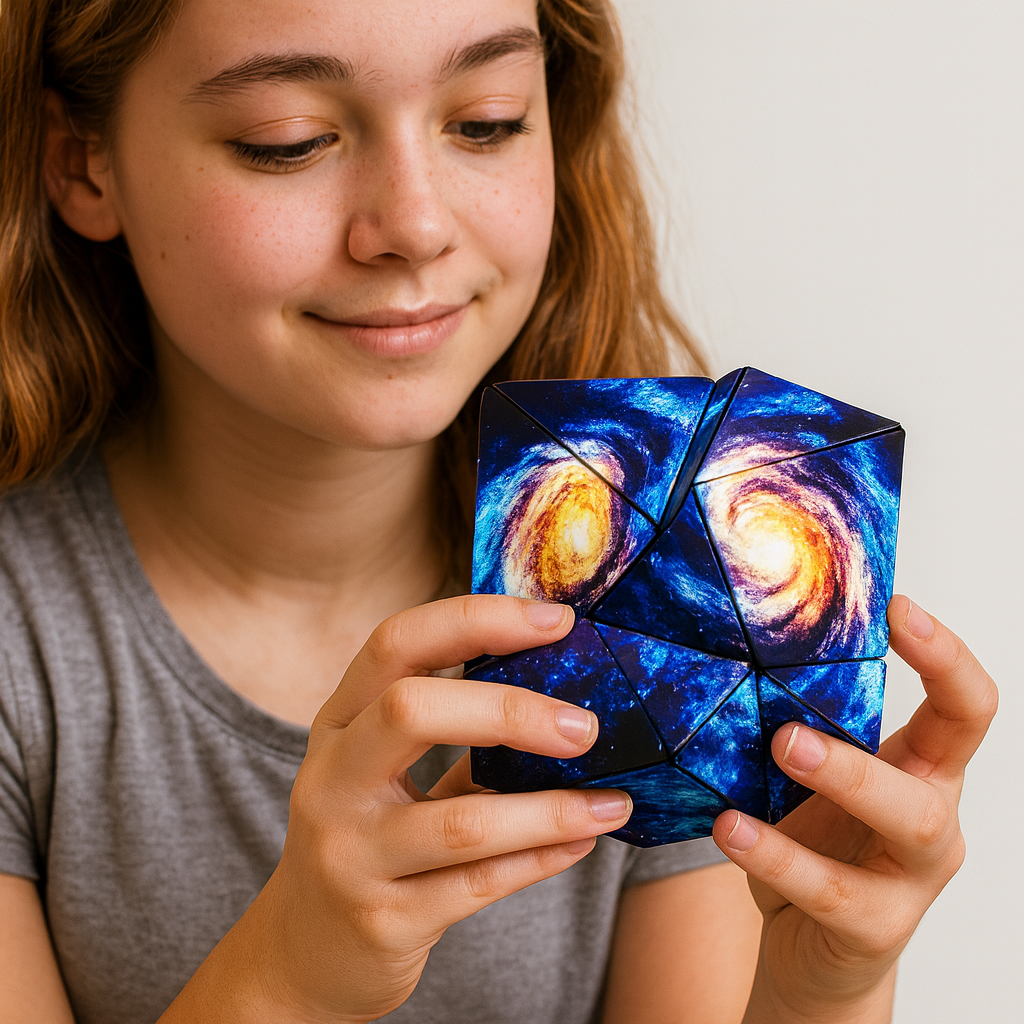 Magnetic Puzzle Cube Shape Shifting Fidget Brain Toy