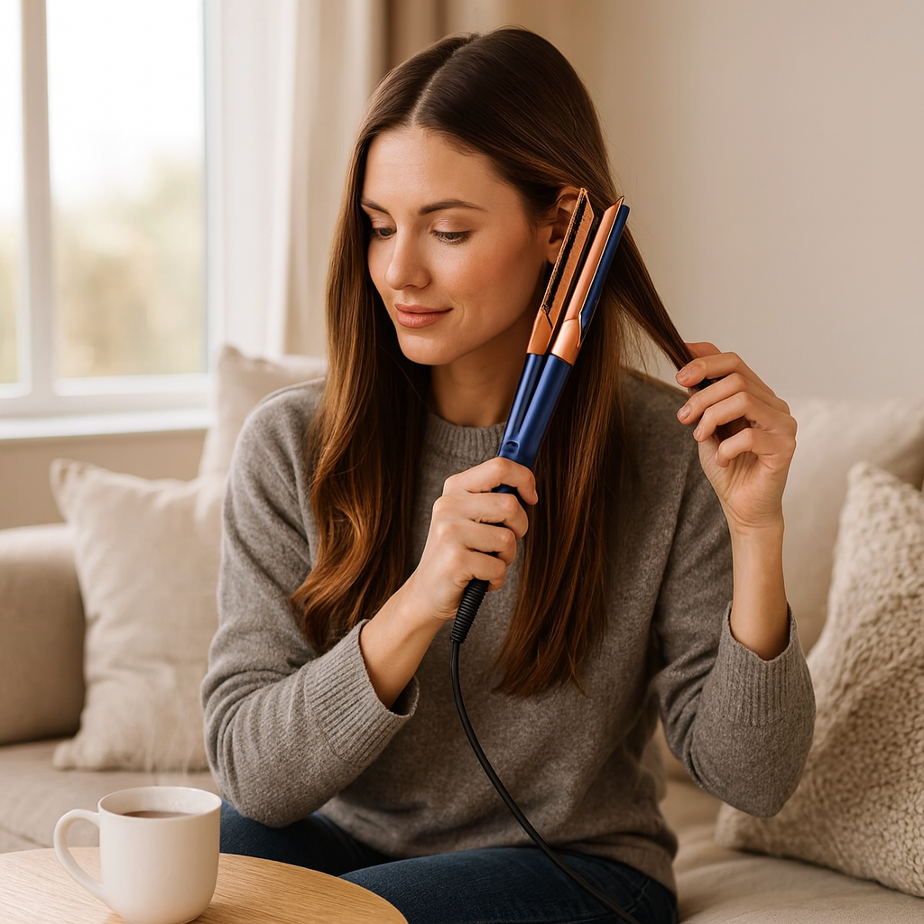 Hair Straightener Dryer Brush Ionic Airflow Technology
