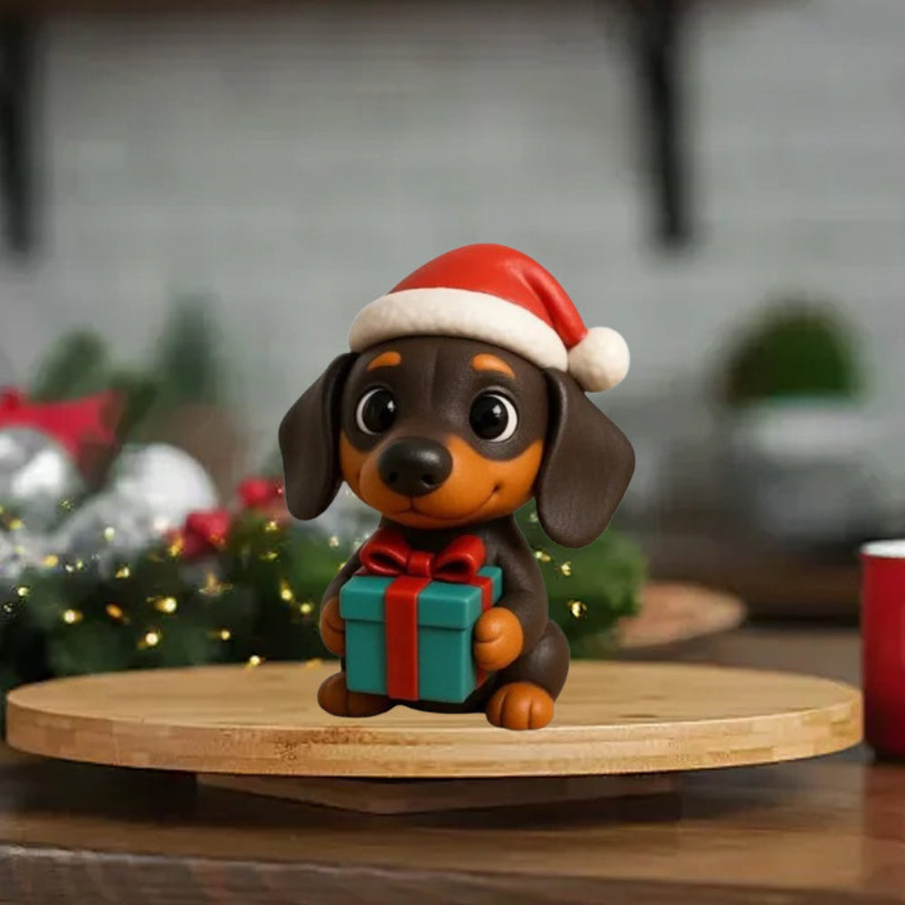 Dachshund Advent Calendar 2025 Festive Countdown Mini Figures Set 3