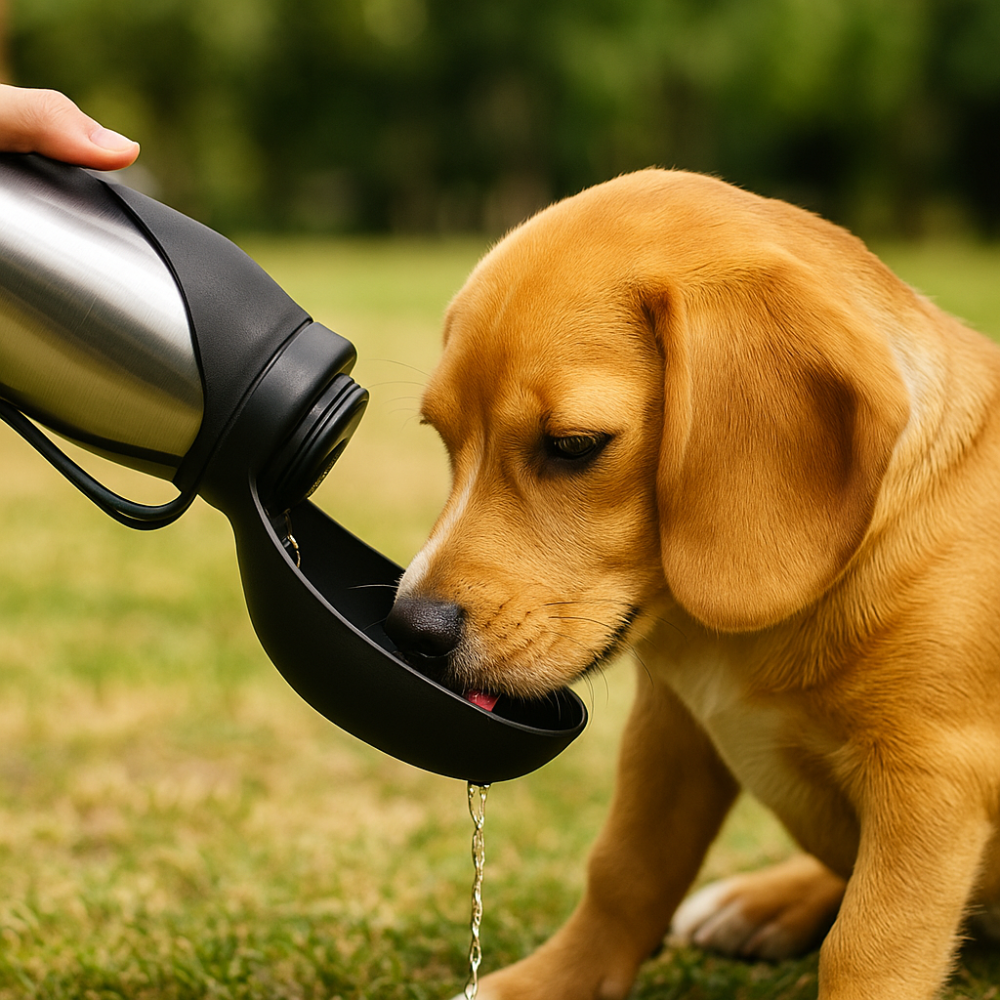 Stainless Steel Dog Water Bottle Portable Travel Drinking Cup