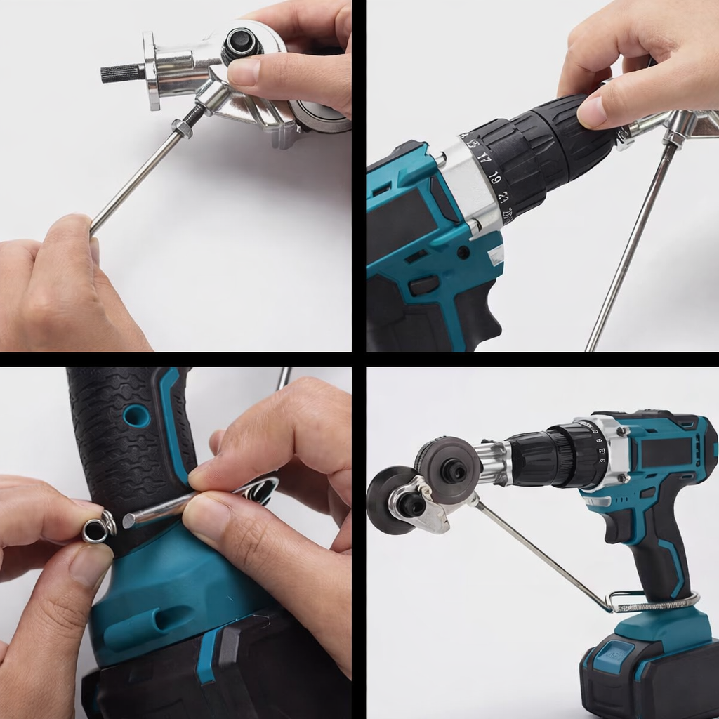 Drill Attachment Metal Cutter Double Head Sheet Metal Nibbler