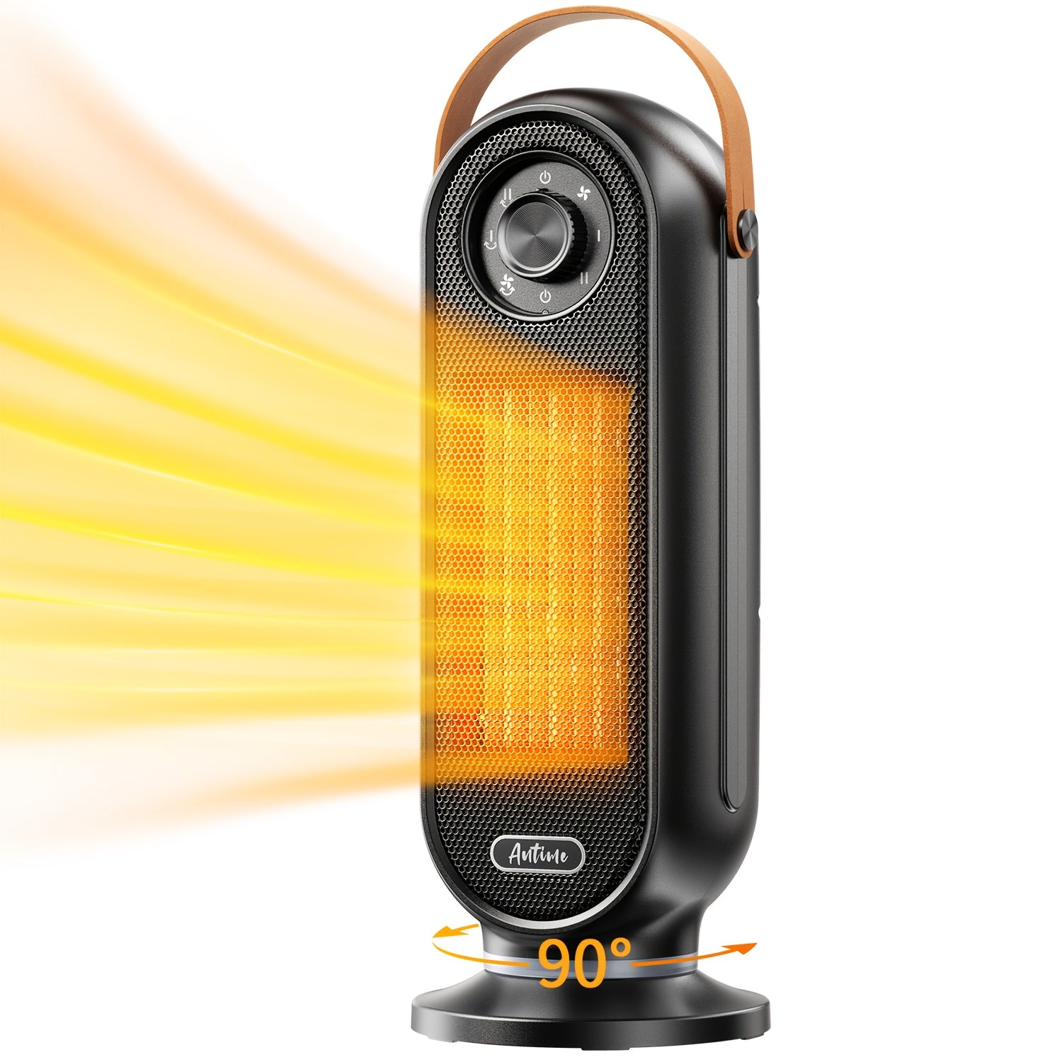 Electric Space Heater Tower Design Forced Air Heating Safety Features