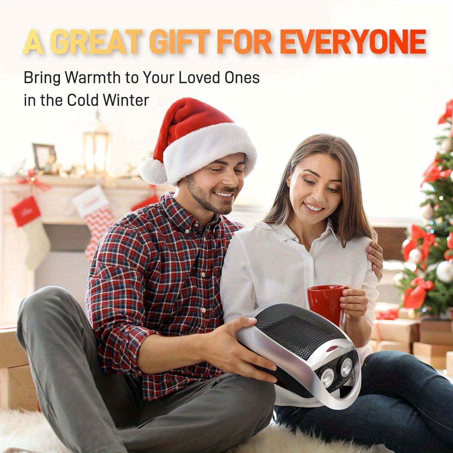 Electric Space Heater 1500W Compact Design Overheat Protection Safe Use