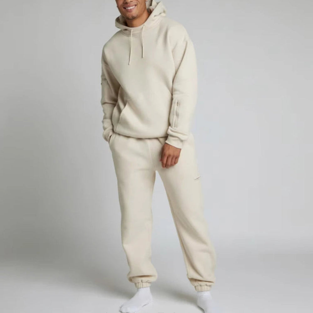 Unisex Two-Piece Sweatsuit Set Comfortable Pants and Top