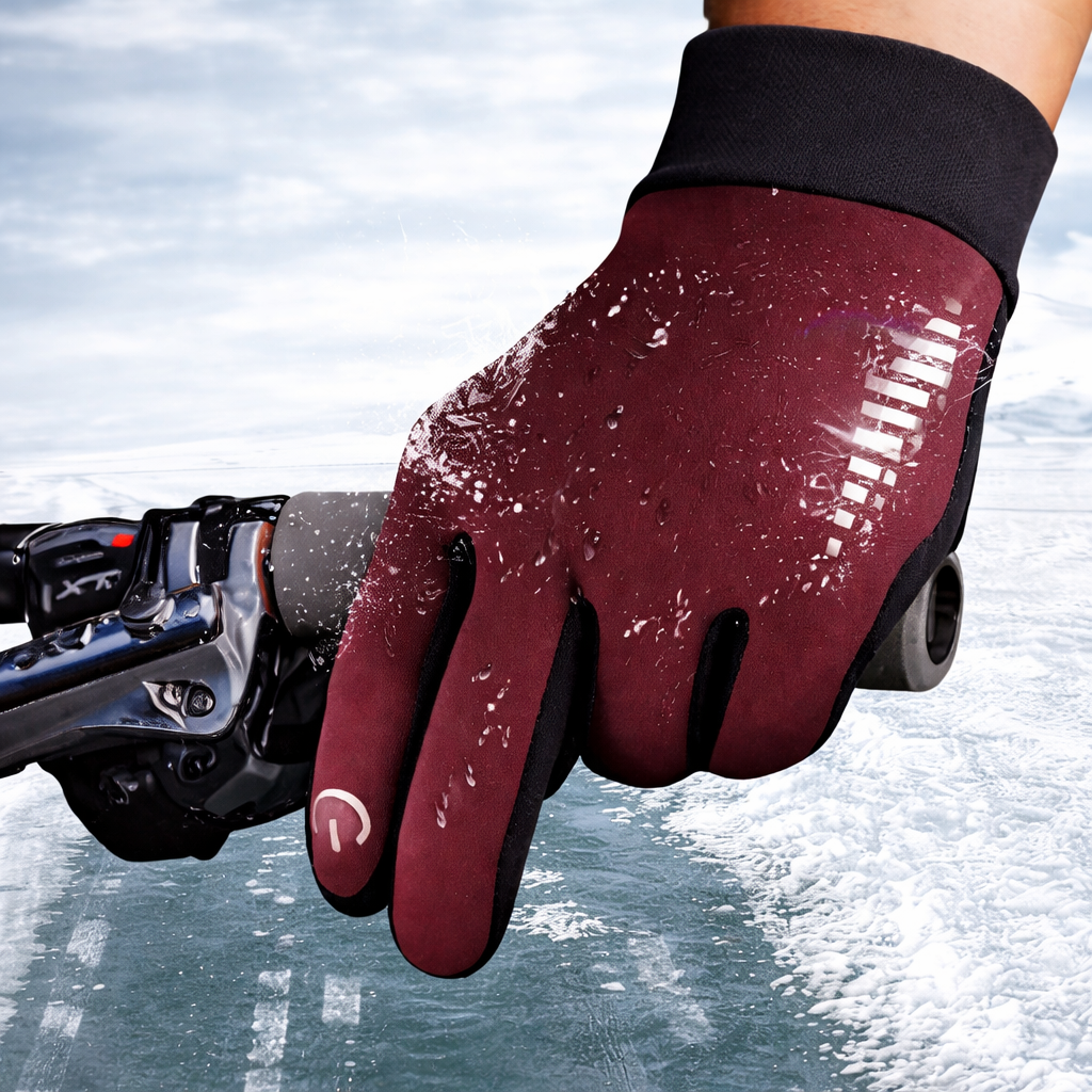 Heated Gloves Touchscreen Non Slip Warm Fleece Lined Winter