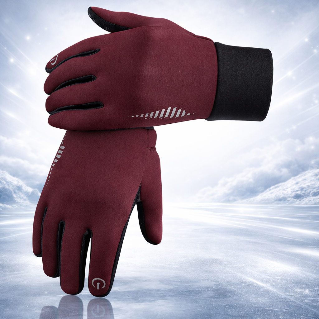 Heated Gloves Touchscreen Non Slip Warm Fleece Lined Winter