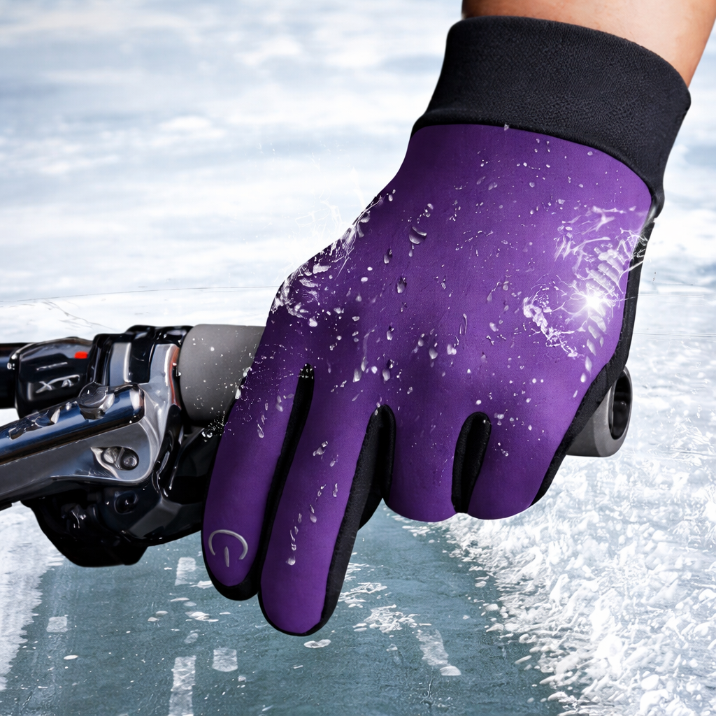 Heated Gloves Touchscreen Non Slip Warm Fleece Lined Winter