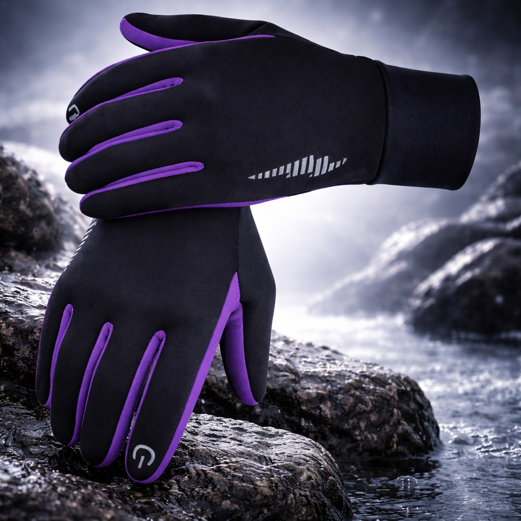 Heated Gloves Touchscreen Non Slip Warm Fleece Lined Winter