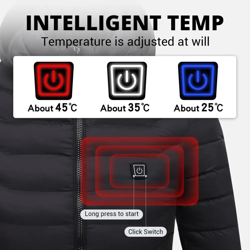Heated Jacket Men Women Winter Wear USB Heated Coats for Outdoor 3