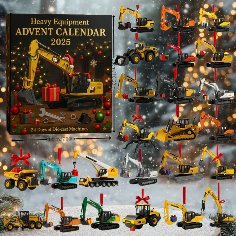 Heavy Equipment Advent Calendar 24 Miniature Construction Vehicles 1