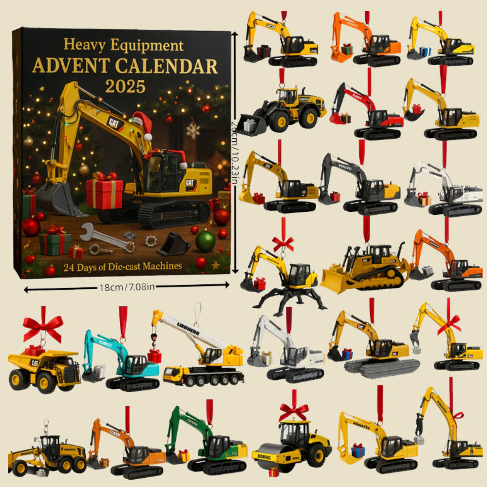 Heavy Equipment Advent Calendar 24 Miniature Construction Vehicles 5
