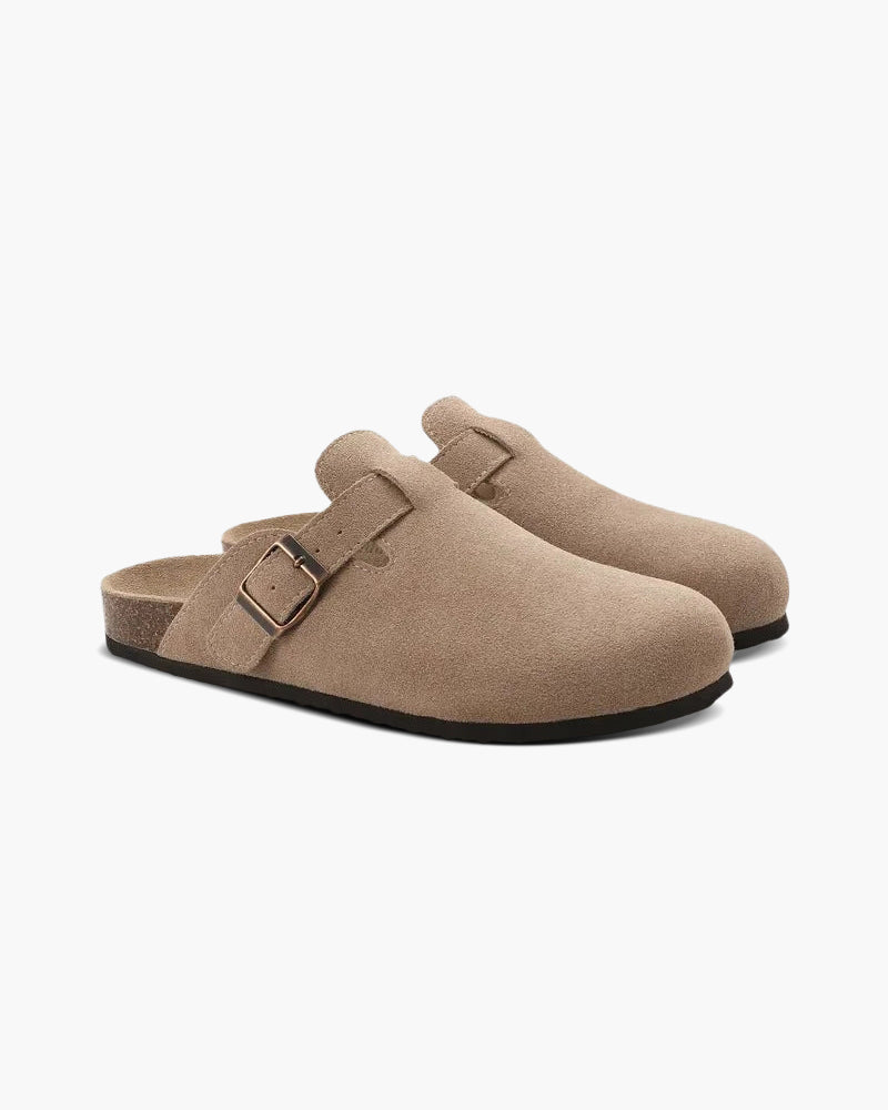 Men’s Suede Slip-On Clogs Shoes | Arch Support Slippers