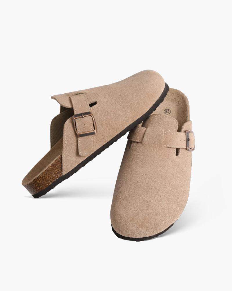 Men’s Suede Slip-On Clogs Shoes | Arch Support Slippers